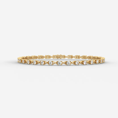 XO Tennis Bracelet - Round