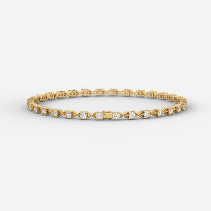 XO Tennis Bracelet - Round