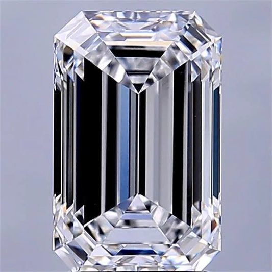 2.94ct Emerald Lab Grown Diamond (Colour D, Clarity VVS2, IGI Certified)