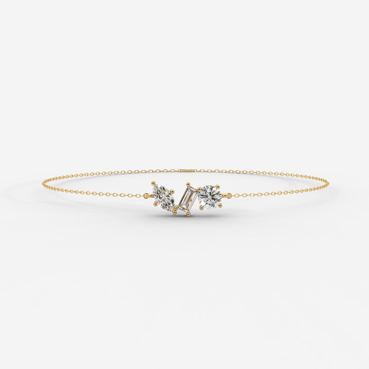 Orion Three-Stone Diamond Bracelet