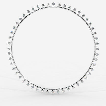 Miraya Floating Diamond Tennis Necklace – 16"