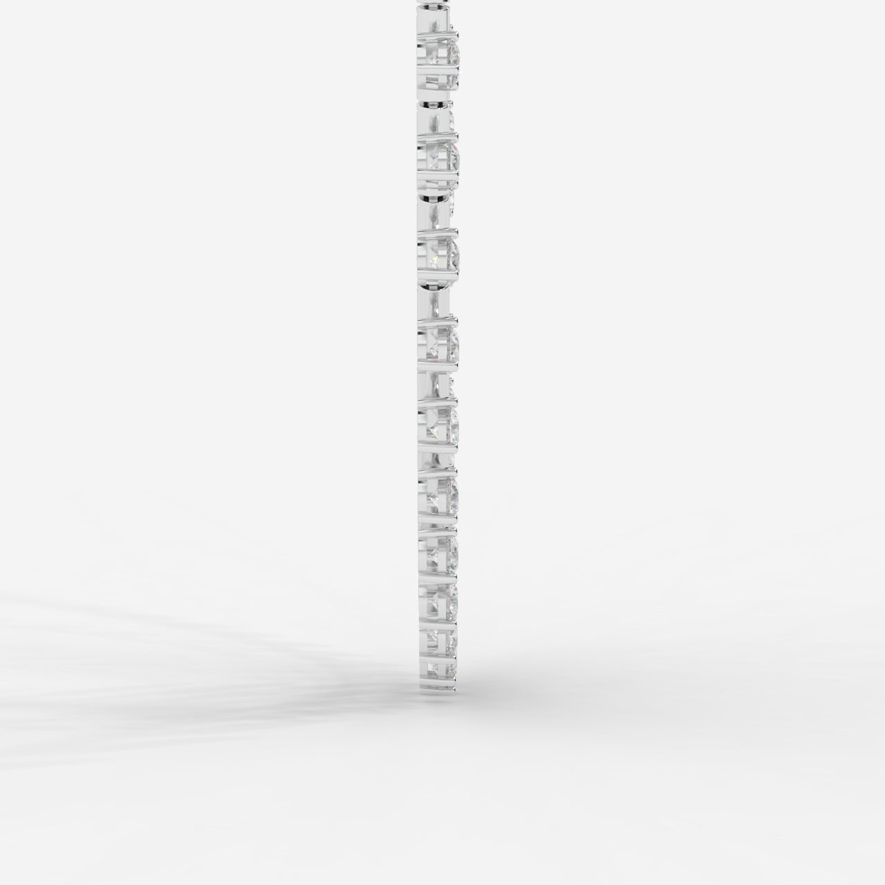 Miraya Floating Diamond Tennis Necklace – 16"