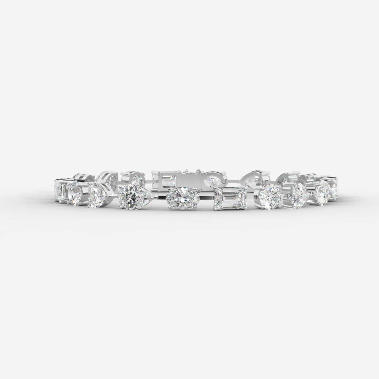 Mona Mixed-Cut Diamond Tennis Bracelet