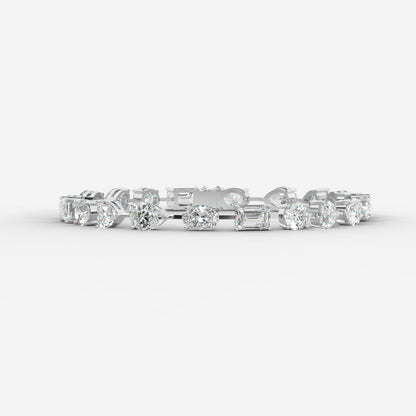 Mona Mixed-Cut Diamond Tennis Bracelet
