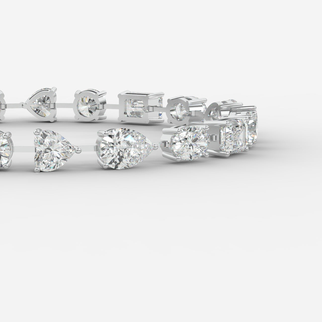 Mona Mixed-Cut Diamond Tennis Bracelet