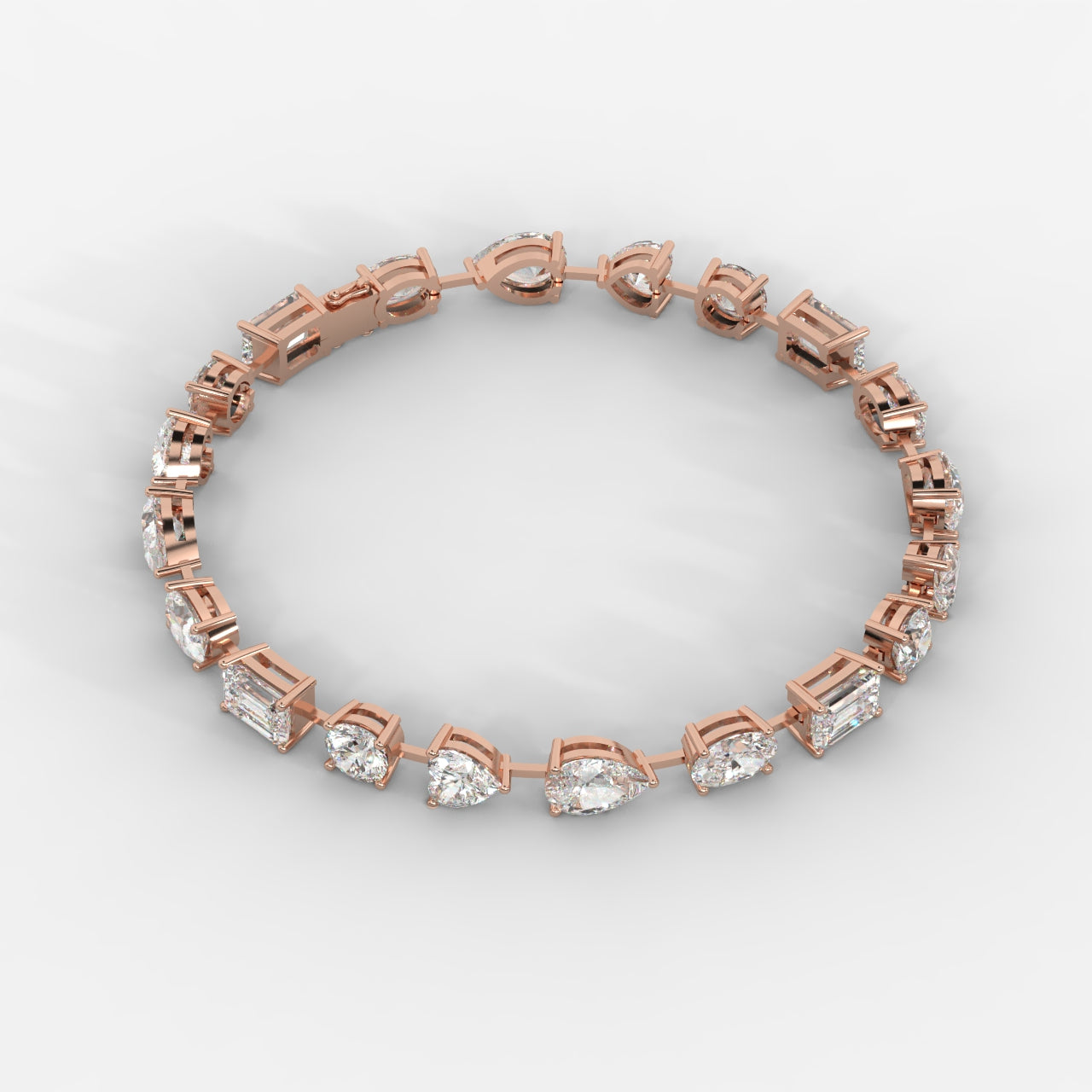 Mona Mixed-Cut Diamond Tennis Bracelet