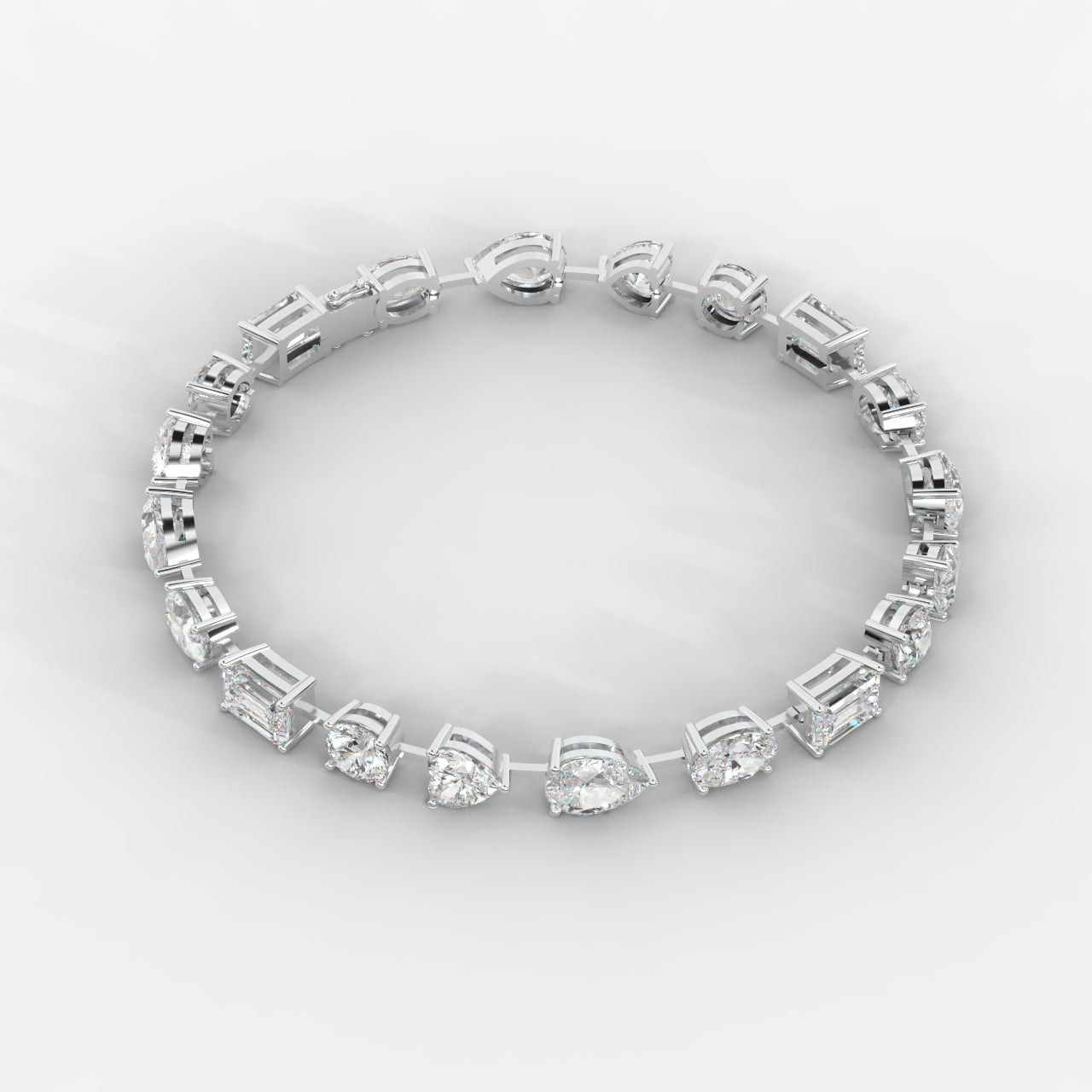 Mona Mixed-Cut Diamond Tennis Bracelet