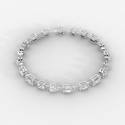 Mona Mixed-Cut Diamond Tennis Bracelet