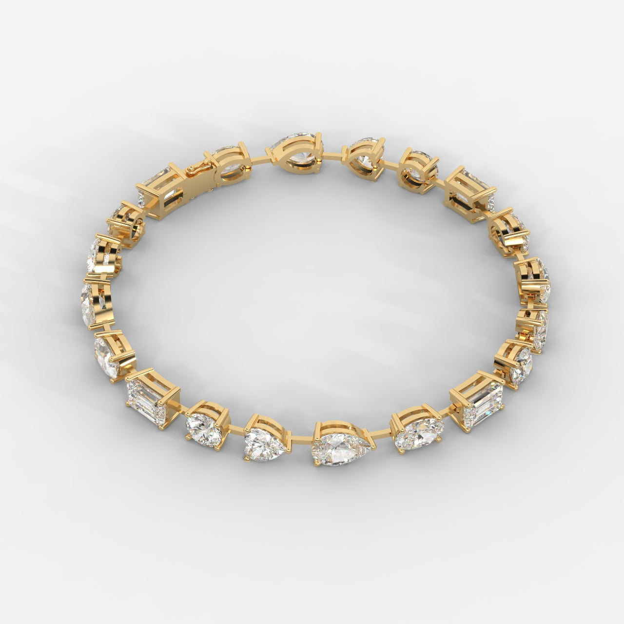 Mona Mixed-Cut Diamond Tennis Bracelet