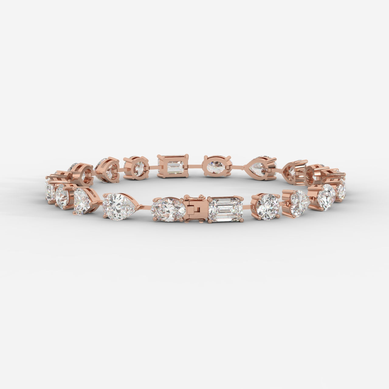 Mona Mixed-Cut Diamond Tennis Bracelet