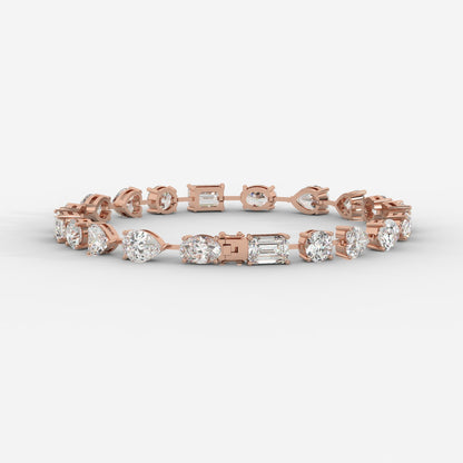 Mona Mixed-Cut Diamond Tennis Bracelet