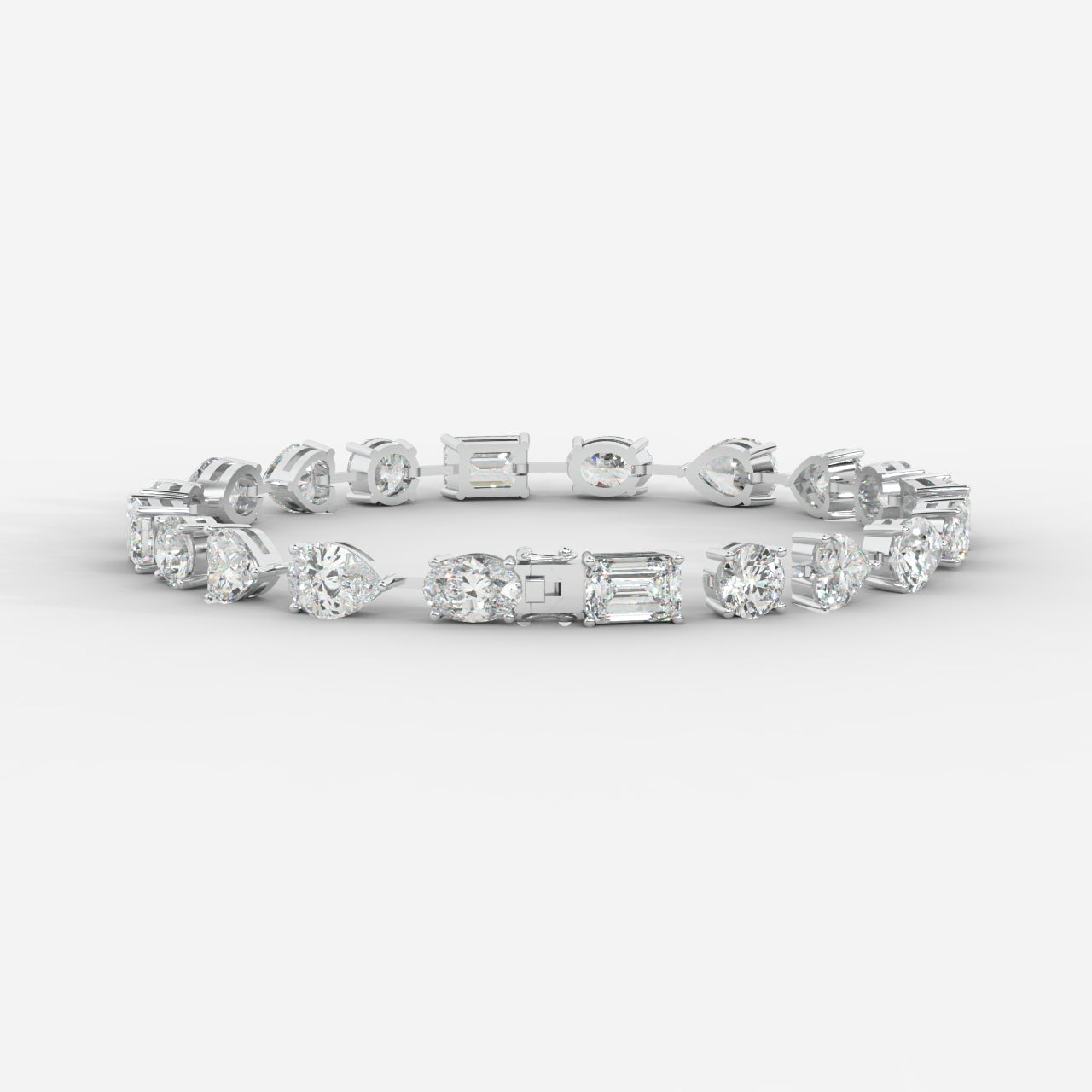 Mona Mixed-Cut Diamond Tennis Bracelet
