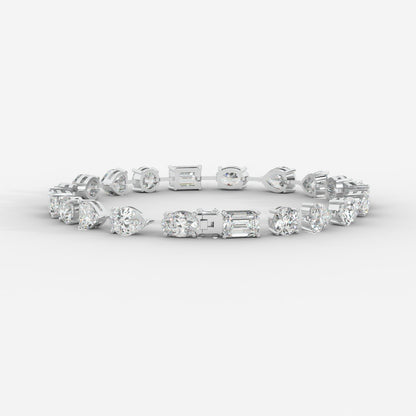 Mona Mixed-Cut Diamond Tennis Bracelet