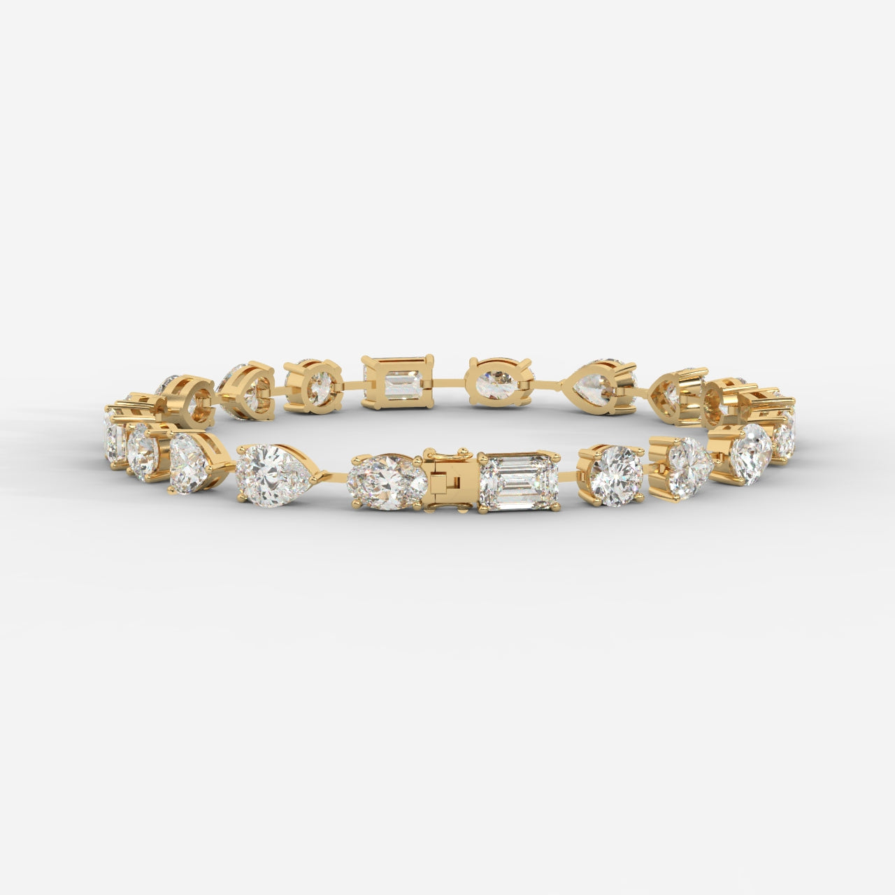 Mona Mixed-Cut Diamond Tennis Bracelet