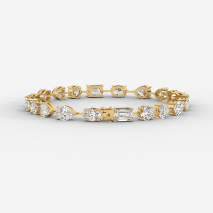 Mona Mixed-Cut Diamond Tennis Bracelet