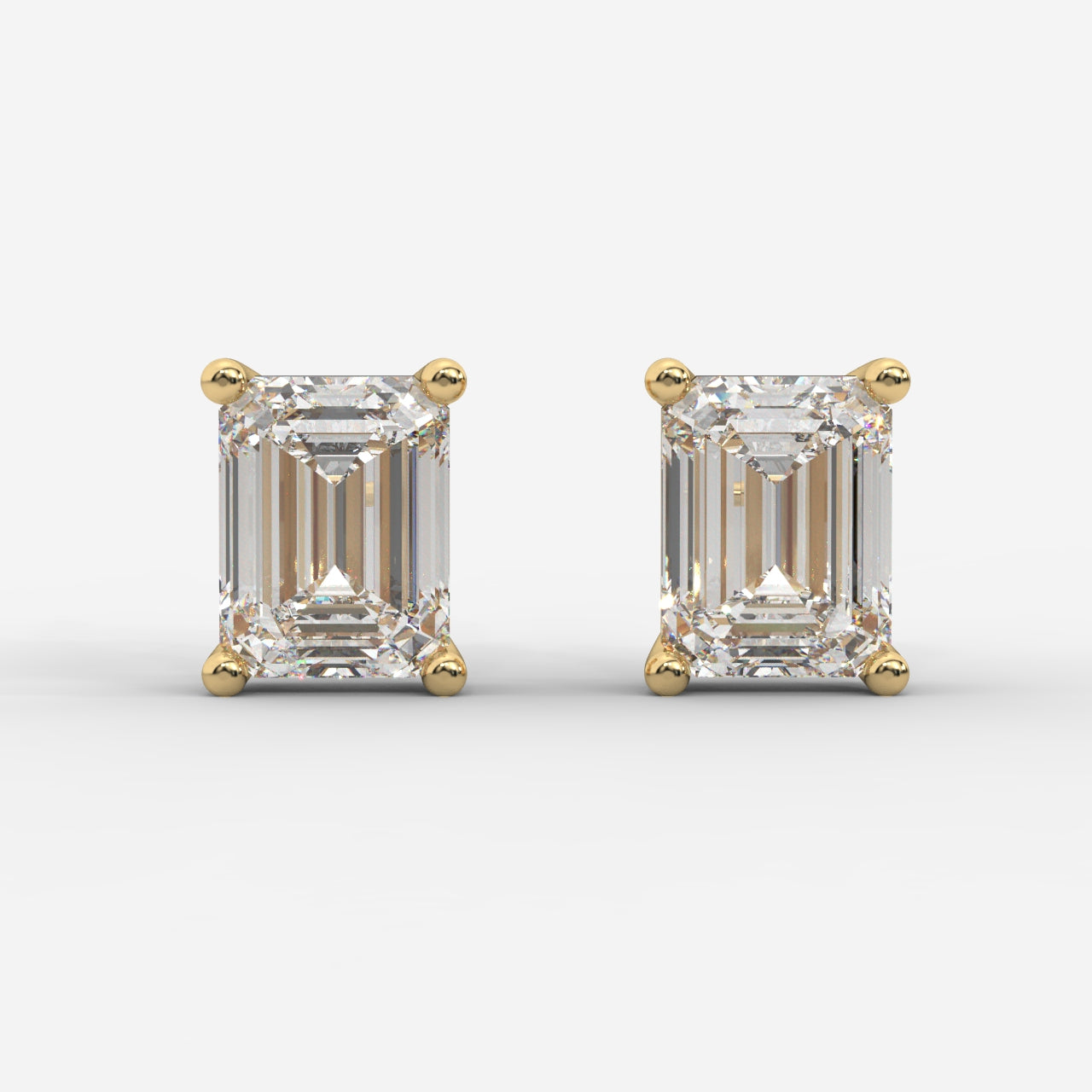 Kate Diamond Stud Earrings – Emerald