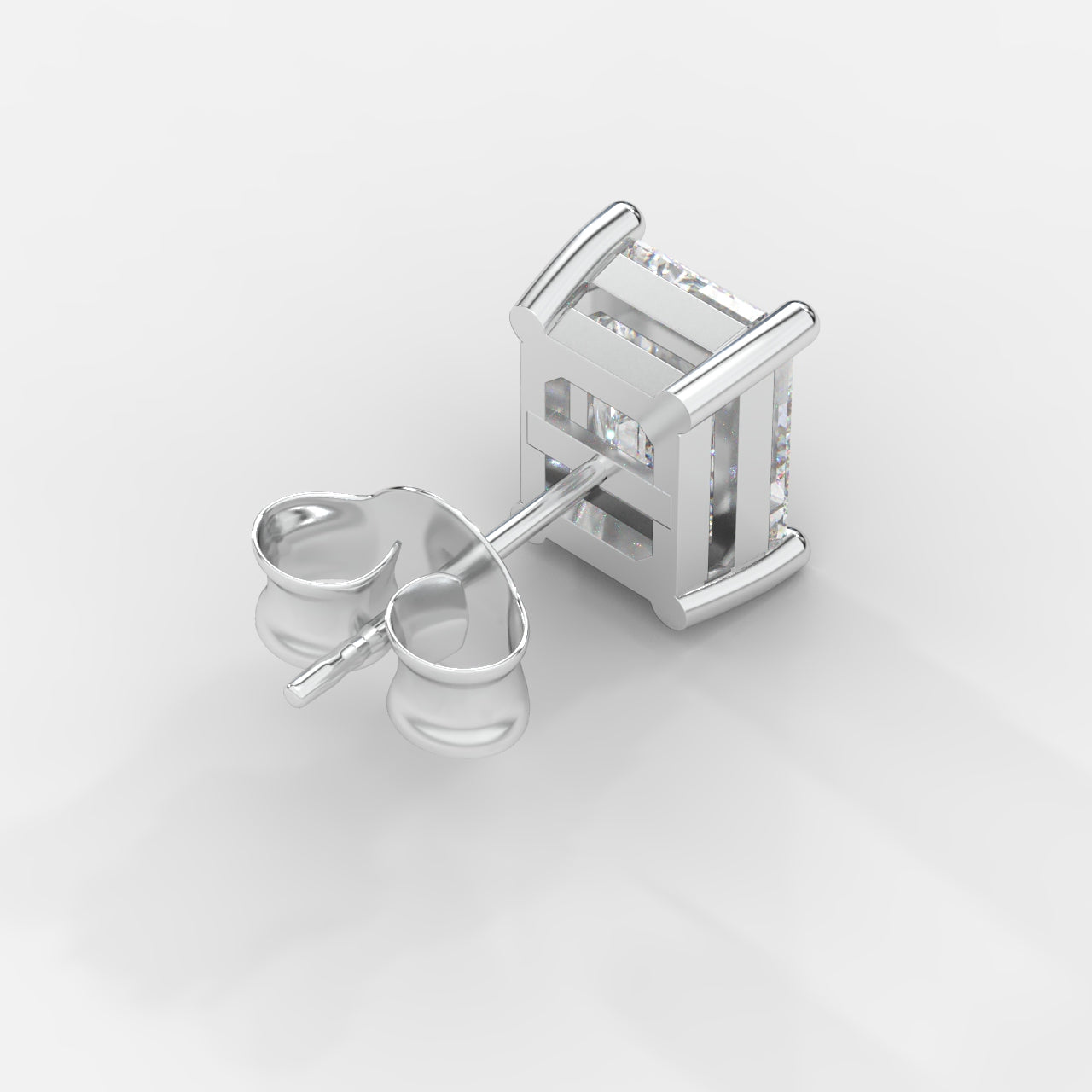 Kate Diamond Stud Earrings – Emerald