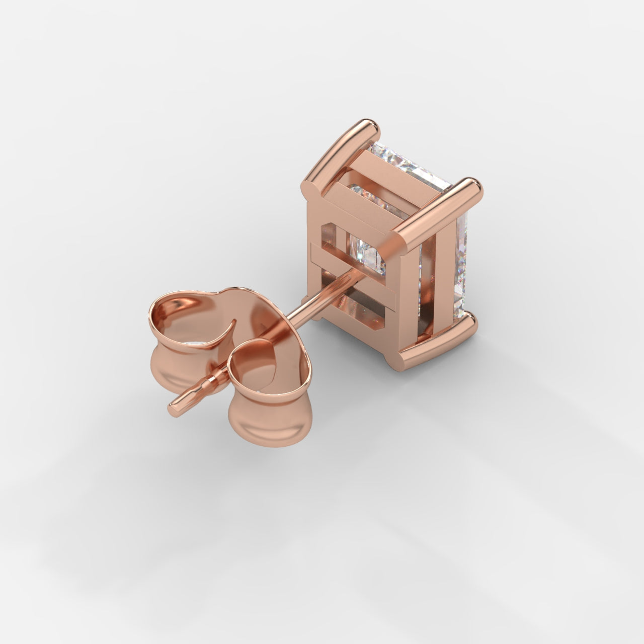 Kate Diamond Stud Earrings – Emerald