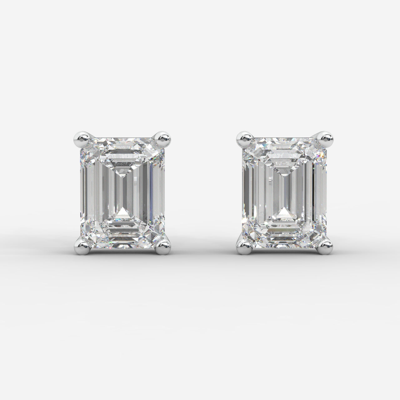Kate Diamond Stud Earrings – Emerald