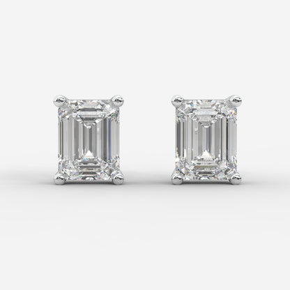 Kate Diamond Stud Earrings – Emerald