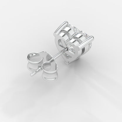 Kate Diamond Stud Earrings – Heart