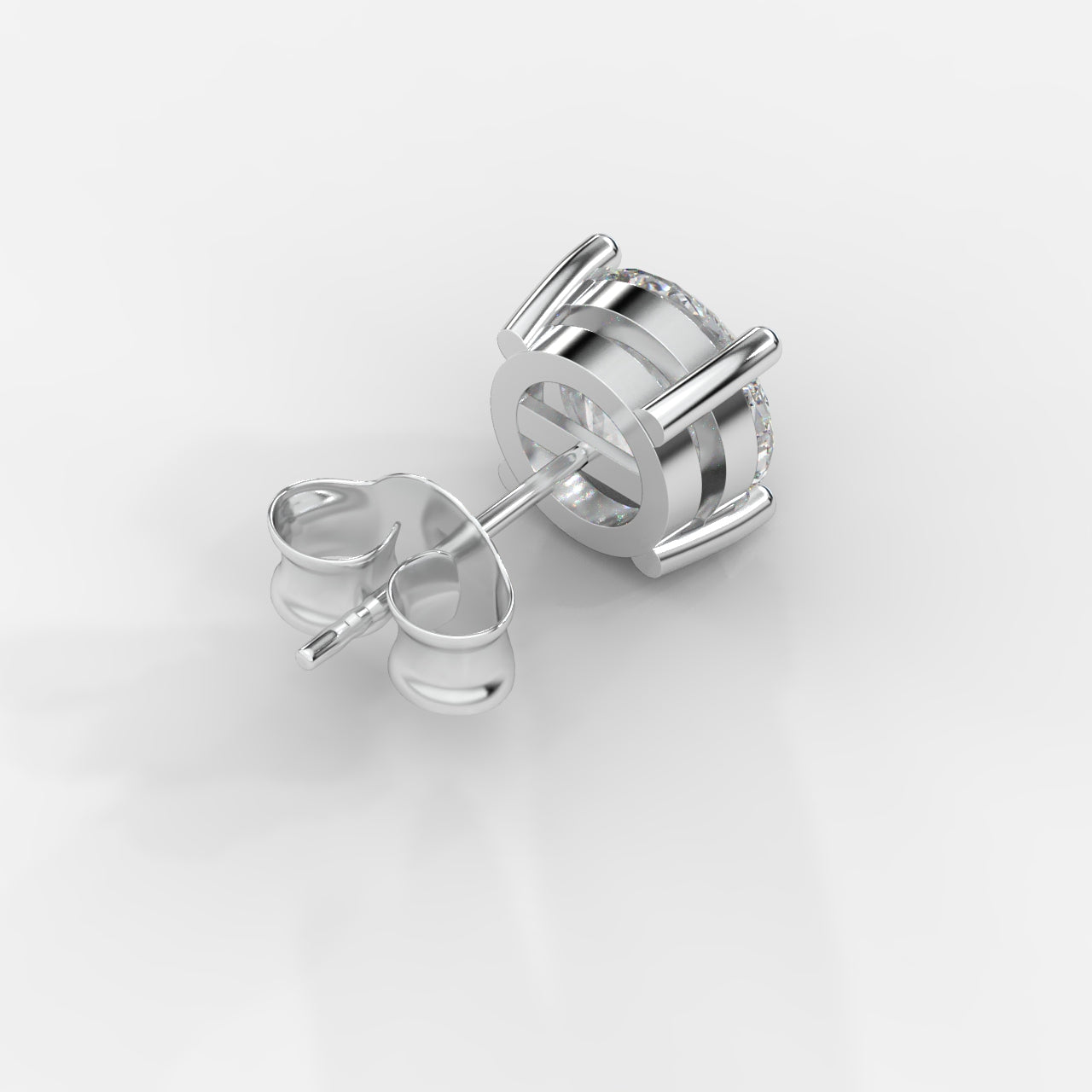 Kate Diamond Stud Earrings – Round