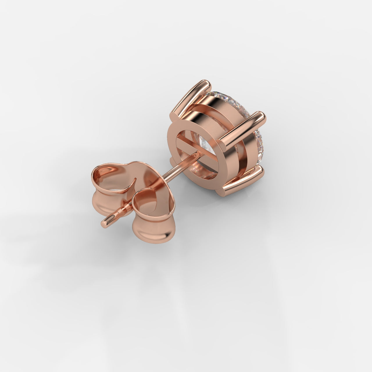 Kate Diamond Stud Earrings – Round