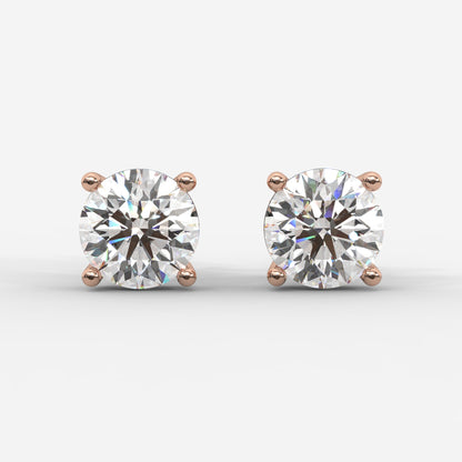 Kate Diamond Stud Earrings – Round