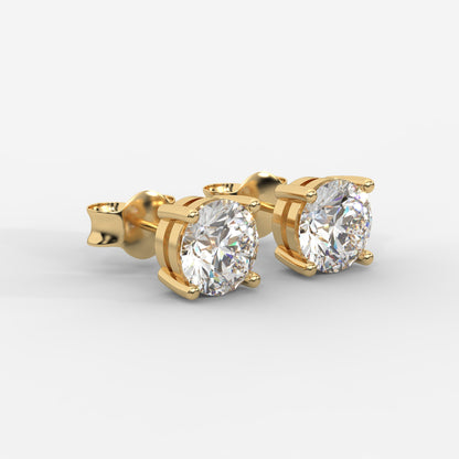 Kate Diamond Stud Earrings – Round