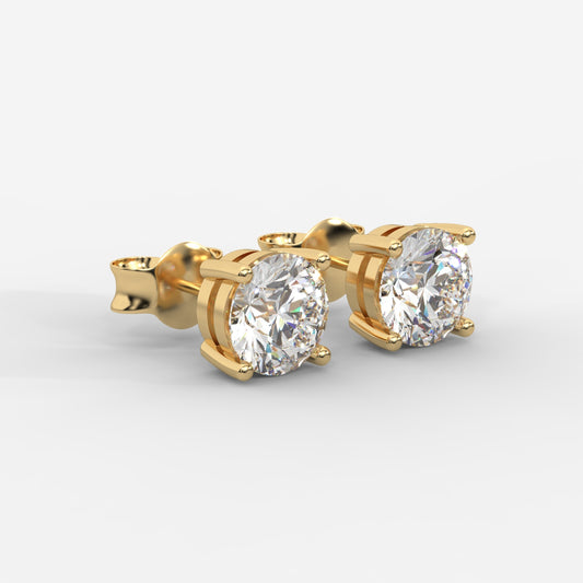 Kate Diamond Stud Earrings – Round