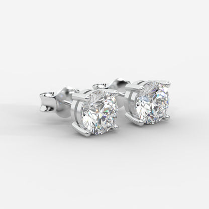 Kate Diamond Stud Earrings – Round