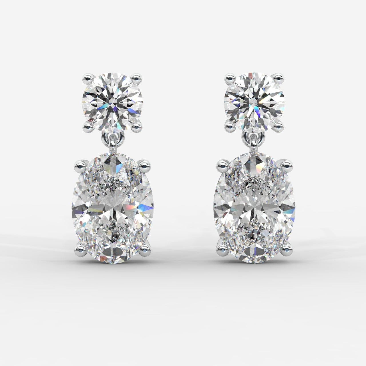 Luna Drop Earrings – Round and Oval