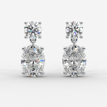 Luna Drop Earrings – Round and Oval