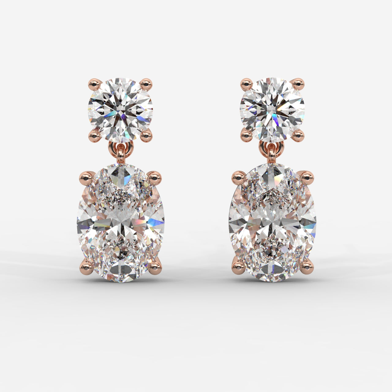 Luna Drop Earrings – Round and Oval