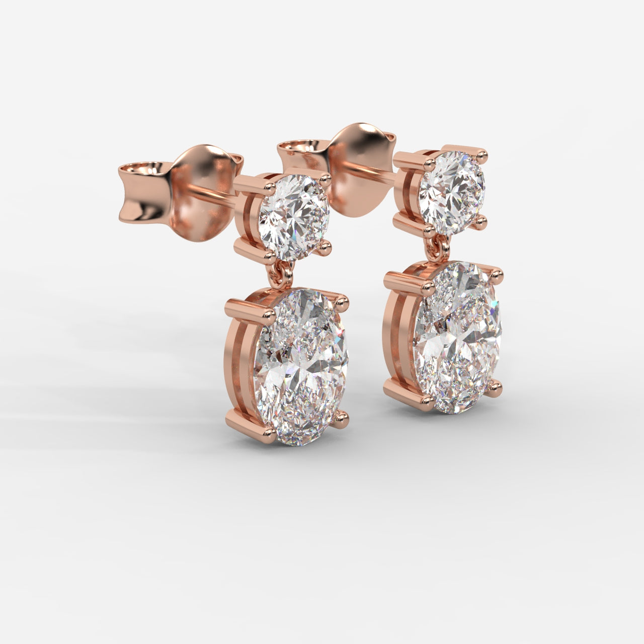 Luna Drop Earrings – Round and Oval