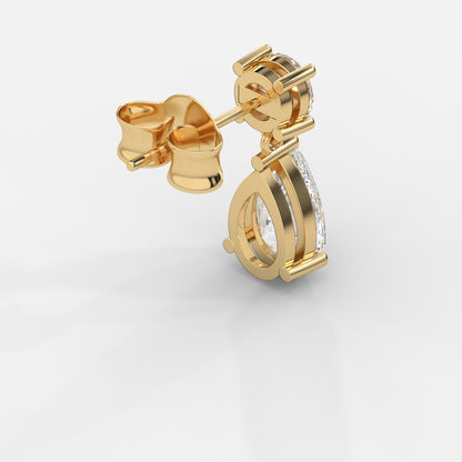 Luna Drop Earrings – Round and Pear