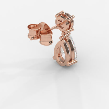 Luna Drop Earrings – Round and Pear