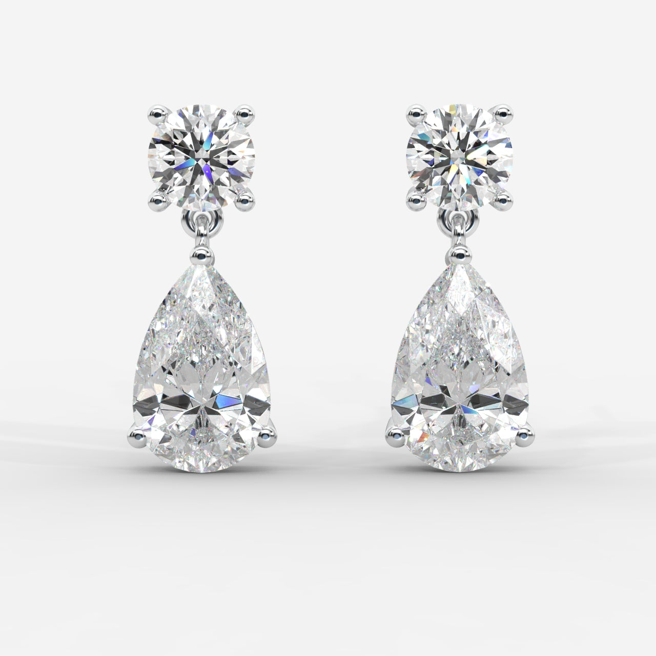 Luna Drop Earrings – Round and Pear