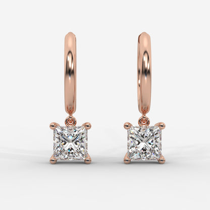 Lorissa Drop Huggie Hoop Earrings – Princess