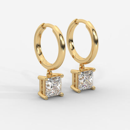 Lorissa Drop Huggie Hoop Earrings – Princess