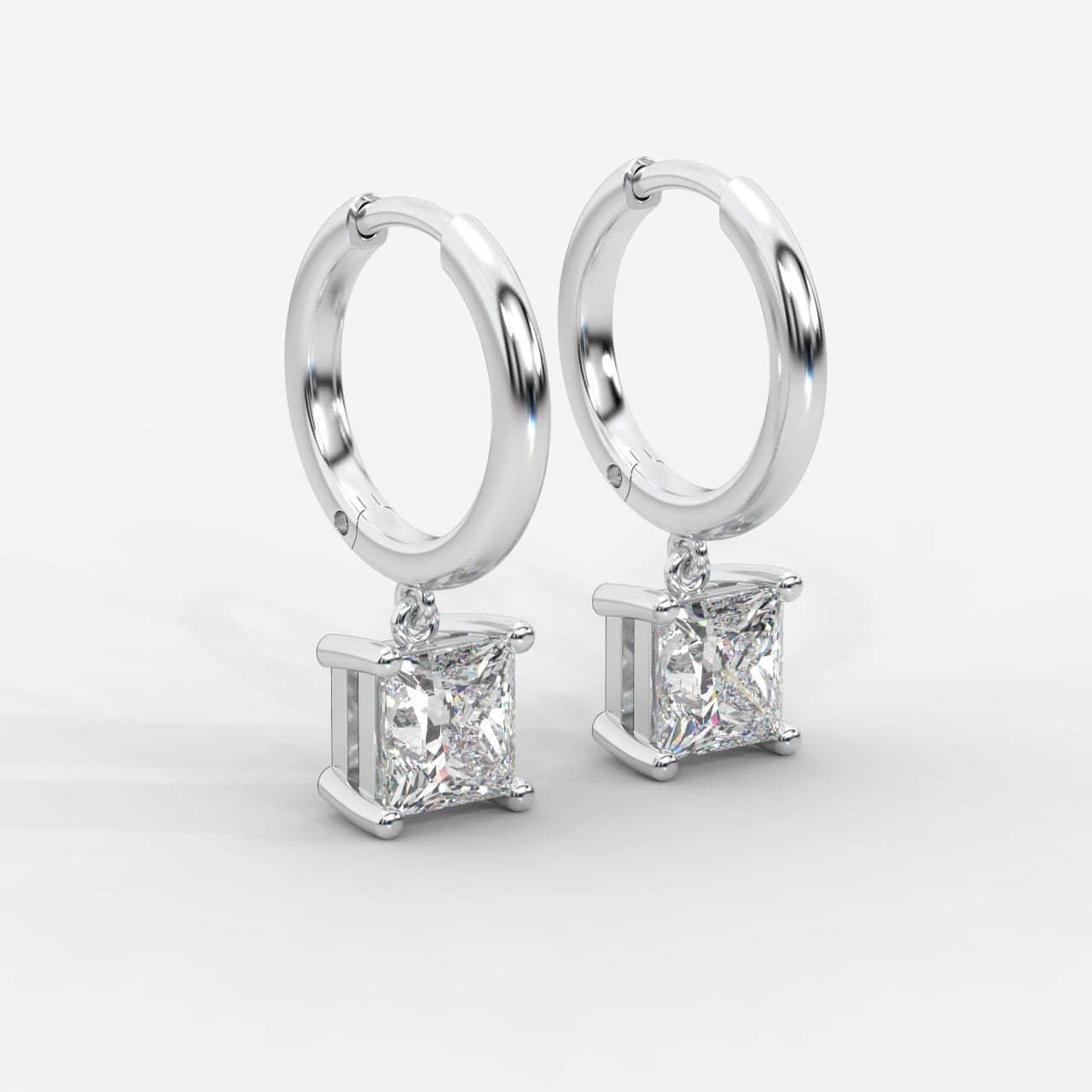 Lorissa Drop Huggie Hoop Earrings – Princess