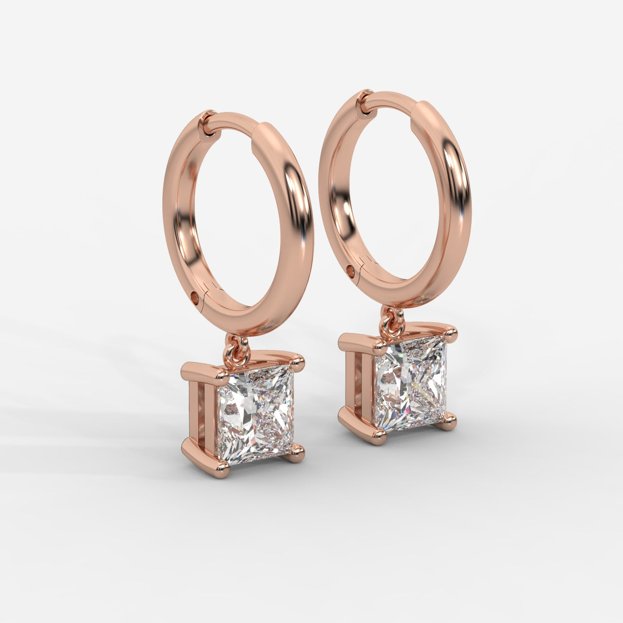 Lorissa Drop Huggie Hoop Earrings – Princess