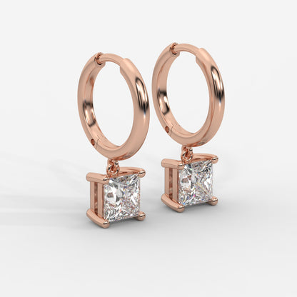 Lorissa Drop Huggie Hoop Earrings – Princess