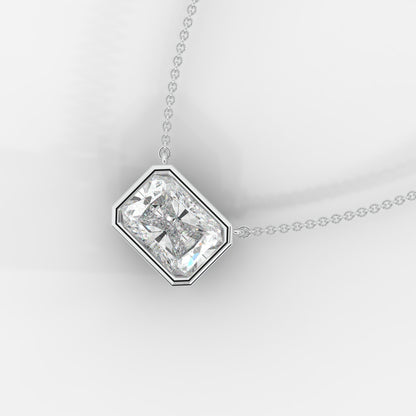 Avery Solitaire Pendant With 18" Adjustable Chain - Radiant