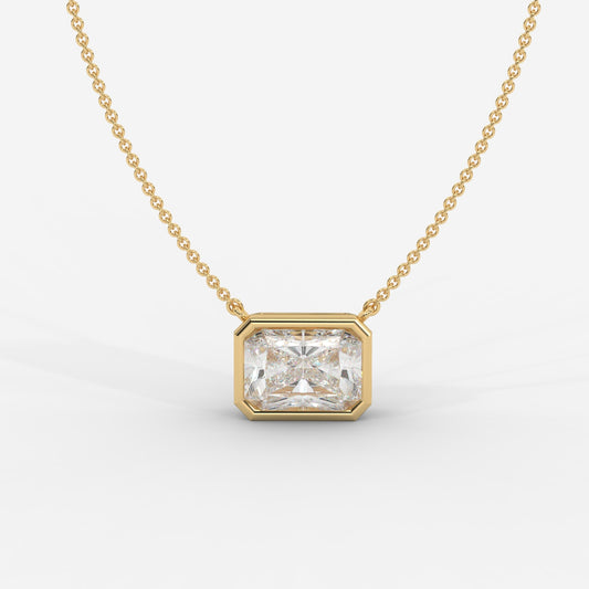 Avery Solitaire Pendant With 18" Adjustable Chain - Radiant