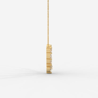 Lyric Mixed Shape Diamond Tennis Necklace 1ctW