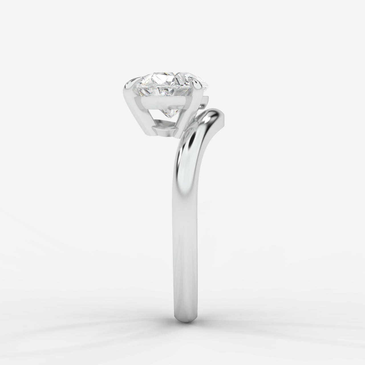 Sway Solitaire Ring - Pear