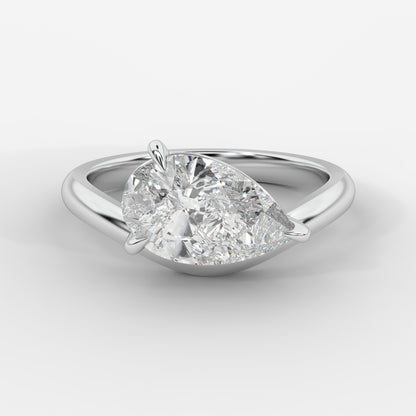 Sway Solitaire Ring - Pear