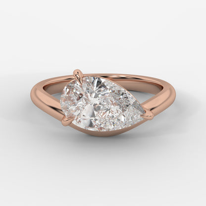 Sway Solitaire Ring - Pear