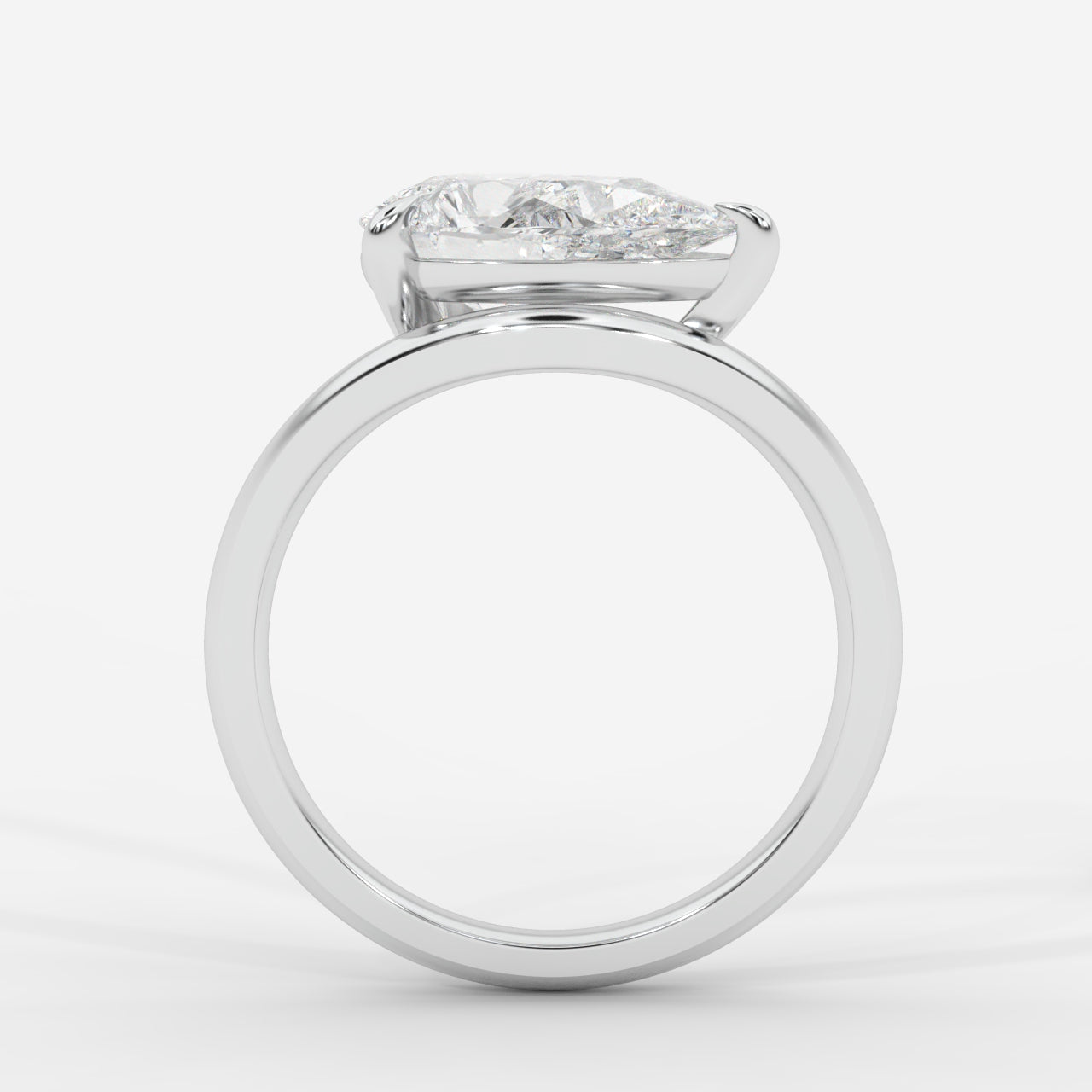 Sway Solitaire Ring - Pear
